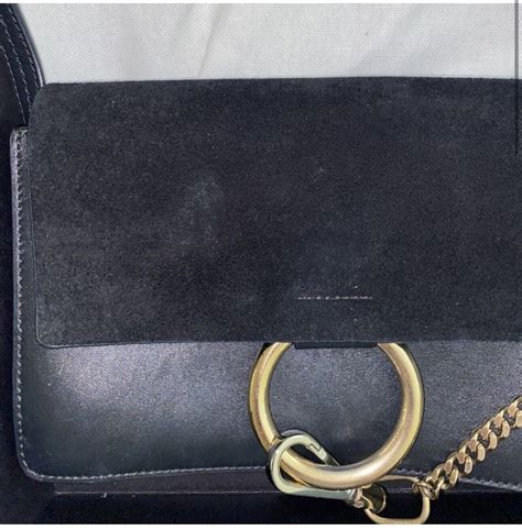 chloe black faye small|Small Faye Leather & Suede Shoulder Bag .